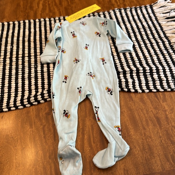 JANIE and JACK X Disney BABY GOOD NIGHT FOOTED PAJAMAS MICKEY MOUSE - Picture 8 of 11